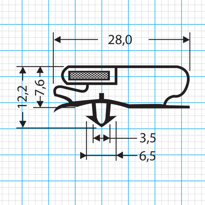 Steckdichtung Profil 556-S