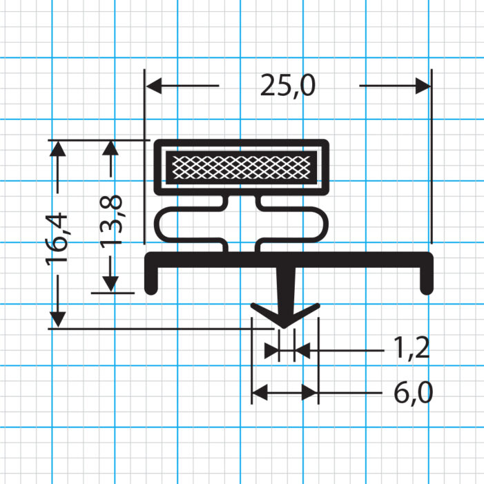 Steckdichtung Profil 552-S
